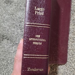 QUEST STUDY BIBLE Zondervan Genuine Burgundy Leather 1994 Thumb Index