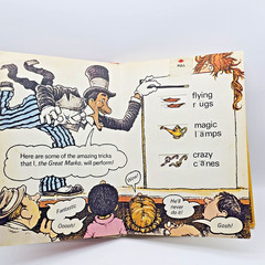 Vintage 1973 The Magic Word Book Pop-Up Electric Company Random House CTW