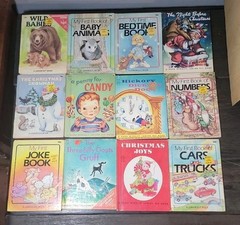 Lot of 12 Rand McNally Junior Elf Book Bulk Lot Children’s Vtg