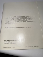 Vintage The Christmas Story Panorama Scene Warner Press 1988 Nativity Backdrop