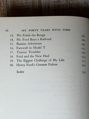 My Forty Years With Ford by Sorensen Henry Ford Motor Automobiles 1st Ed. 1956