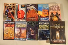 Lot of 10 Science Fiction Books – Stephenson, Niven, Turtledove, Dietz, Cherryh