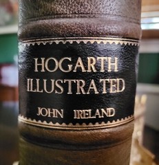 Fine leather binding. HOGARTH ILLUSTRATED. John Ireland 1884