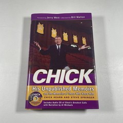 Chick Hearn His Unpublished Memoirs Book Signed By Steve Springer Marge 2004