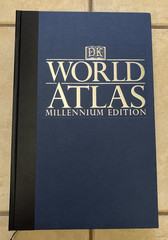 DK World Atlas Millennium Edition Large Hardcover Book, 18″× 11″× 1.5″ VERY GOOD