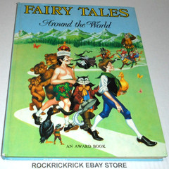 FAIRY TALES AROUND THE WORLD BOOK HARDCOVER 1985 VINTAGE 22CM X 30CM
