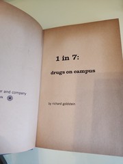 1966 1 IN 7 DRUGS ON CAMPUS BY RICHARD GOLDSTEIN HC COLLECTIBLE VINTAGE BOOK S3