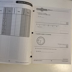 Saxon Math Student Workbook Adaptations Intermediate 3 – First 45 Pages Missing