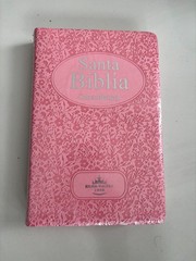 Biblia Para Mujer RVR1960 Letra 9.5 Imitación Piel Rosa Con Índice