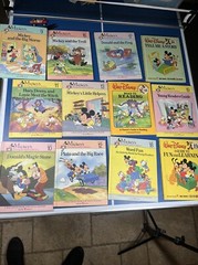 Walt Disney Fun-To-Read Library Lot Set Vintage 1986 1990 Book Hardcovers