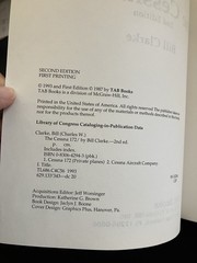 Cessna 172 Bill Clarke 1993 2nd Edition 1st Printing Aviation Airplane Reference