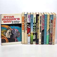 Vtg 1970s New Wave SciFi BCE HCDJ Lot of 13 Brunner Maine Reamy Shaw Hugo Nebula
