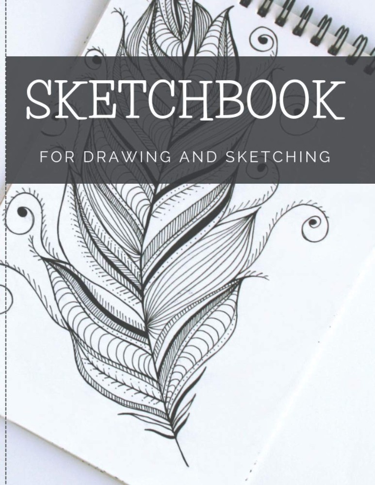 Blank Sketchbook for Drawing 100 Pages, AcidFree, 8″ x 11.5″ Size