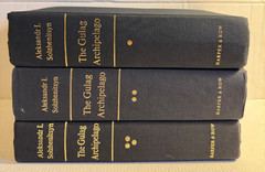 Aleksandr Solzhenitsyn Gulag Achipelago I II III HCDJ Set Lot Very Good
