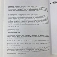 Introduction to Quantum Mechanics Griffiths 2018 Second Edition Physics Pearson
