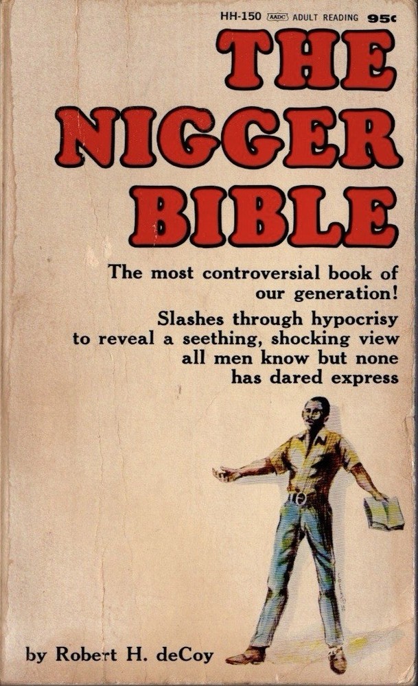 THE NIGGER BIBLE by Robert H. deCoy (1967, Paperback) Vintage Holloway House