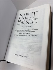 NET Bible First Edition Premium Bonded Leather