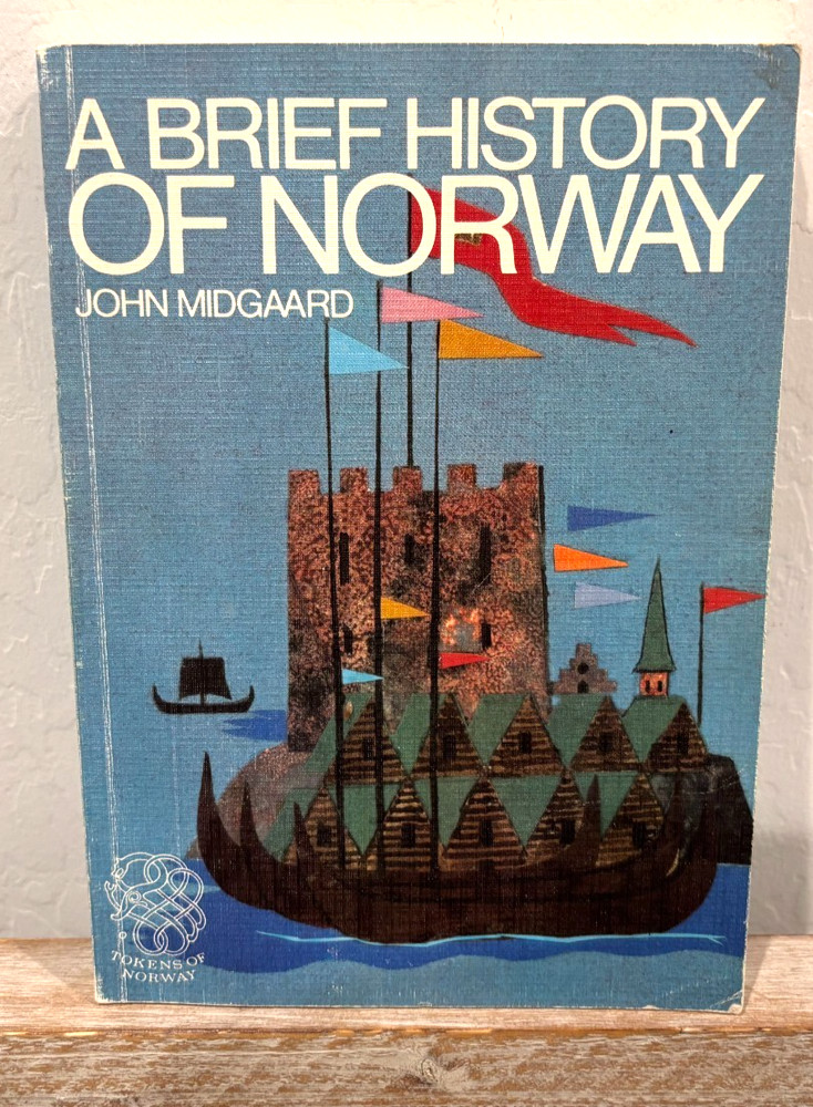 Vintage! A Brief History of Norway Paperback Book! John Midgaard 1982 154 Pages