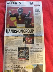 DAILY BREEZE SPORTS SECTION AUGUST 16 2024 DODGERS ALEX VESIA USC ZACHARIAH