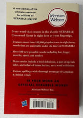 Official Scrabble Players Dictionary 7th Edition Jumbo Merriam-Webster Word List