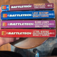 Battletech Blood of Kerensky Trilogy PBs by Michael A. Stackpole + Freebirth