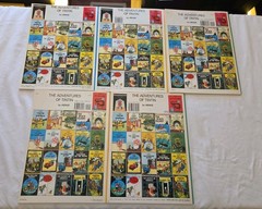 Tintin Lot Of 5 Vintage Paperback The Adventures of Tintin by Herge 1980s