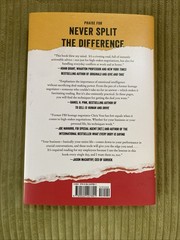 Never Split the Difference: Negotiating As If Your Life Depended On Hardcover