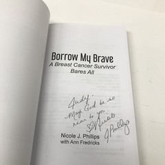 Borrow My Brave by Nicole J. Phillips pbk 2021 inscribed