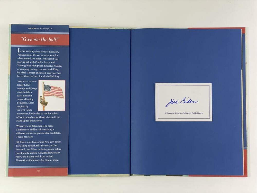 JILL BIDEN SIGNED AUTOGRAPH „JOEY: THE STORY OF JOE BIDEN” BOOK – RARE! W/ ACOA