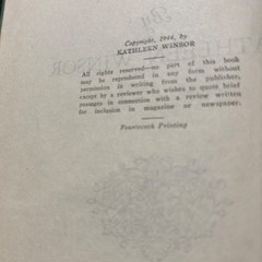 Forever Amber Kathleen Winsor 1945 The Macmillan Company Hardcover Green