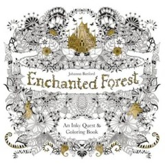 Enchanted Forest: An Inky Quest & Coloring Book – Paperback – VERY GOOD