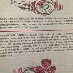 A Campbell Cookbook cooking with Soup Recipes LITHOGRAPH First Edition Good Red