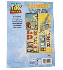 Set of 2 Disney Pixar Toy Story Buzz Lilo & Stitch Alien Color Coloring Book Lot