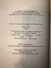 RARE 1976 SIGNED Alex Haley Roots 1st Edition Early Print R44 587 Pages 9.5”