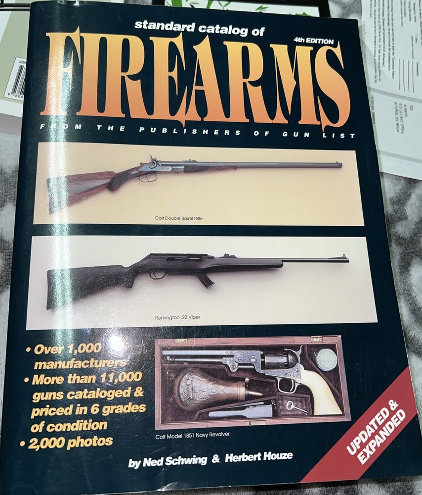 STANDARD CATALOG OF FIREARMS 4th Edition Schwing Houze 1994 Vintage