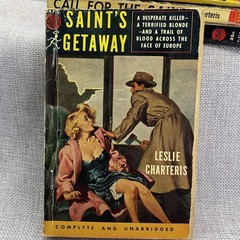 The Saint 6 book lot by Leslie Charteris Vintage 1930s 40s Paperbacks Avon