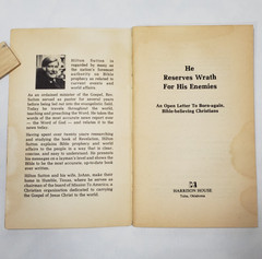 He Reserves Wrath For His Enemies By Hilton Sutton Christian Harrison House 1981