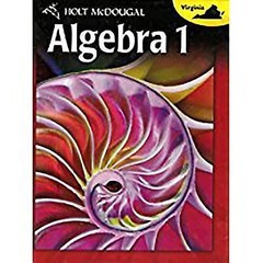 Holt McDougal Algebra 1: Student Edition 2012, HOLT MCDOUGAL, 9780547501505