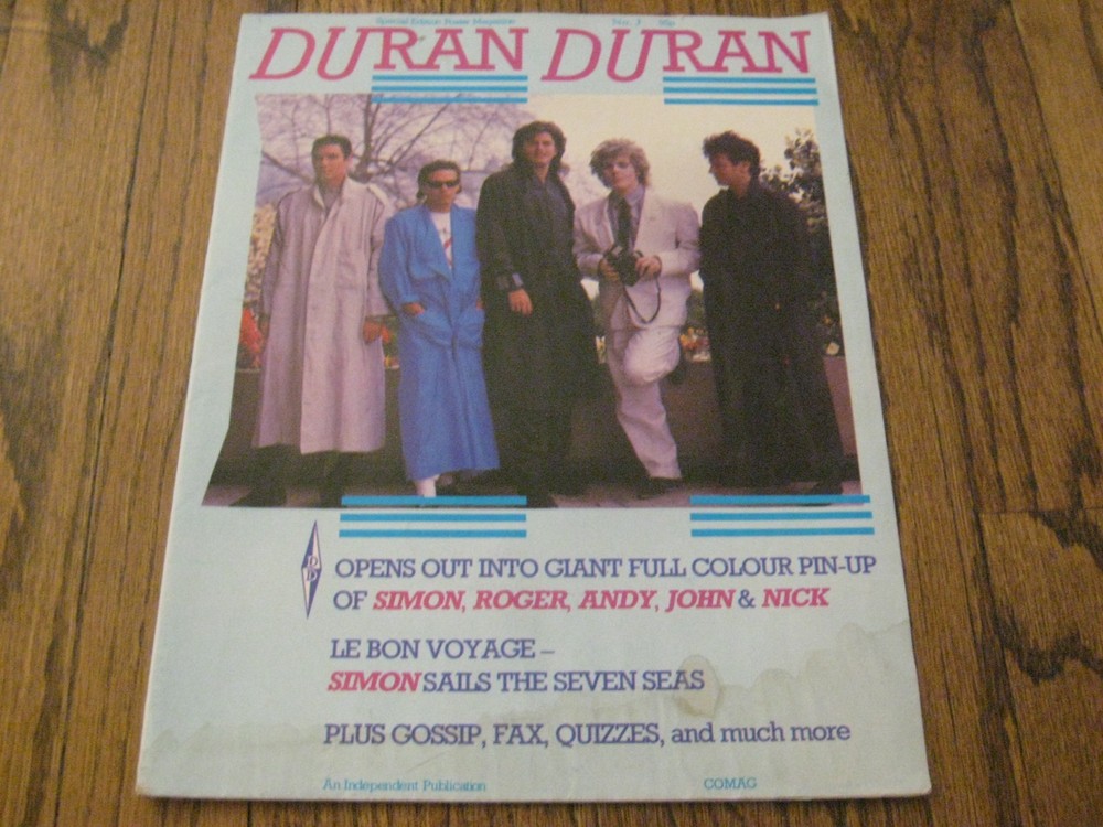 Special Edition Magazine 85 Duran Duran Giant Fold out Poster! A View To A Kill