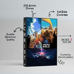 The Hero Bible (Hardcover Book) – Comic Book Bible – Action Bible with Stunning