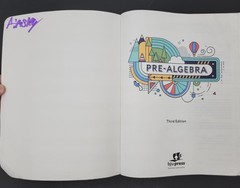 BJU Press Pre-Algebra Student Edition 3rd Edition 525089-03-04 PB 2023 Used-GOOD