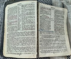 Holy Bible Scofield Reference Ed Oxford Univ 1917 Leather Family Notes w Flaws