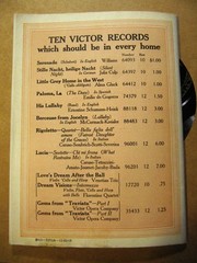 W War I VICTOR IN THE TRENCHES New RECORDS Feb 1916 Supplement Victrola CATALOG