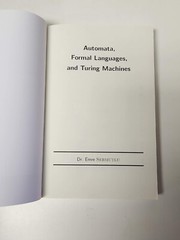 Automata, Formal Languages, and Turning Machines, Emre Sermutlu, PB, 2020s