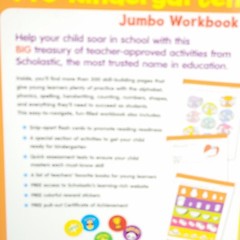 Scholastic Pre-Kindergarten Jumbo Workbooks Paperback Children Ages 3-4 New