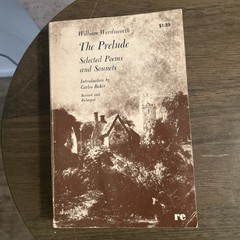 The Prelude – William Wordsworth’s (Paperback, 1961) 9th Printing. C4