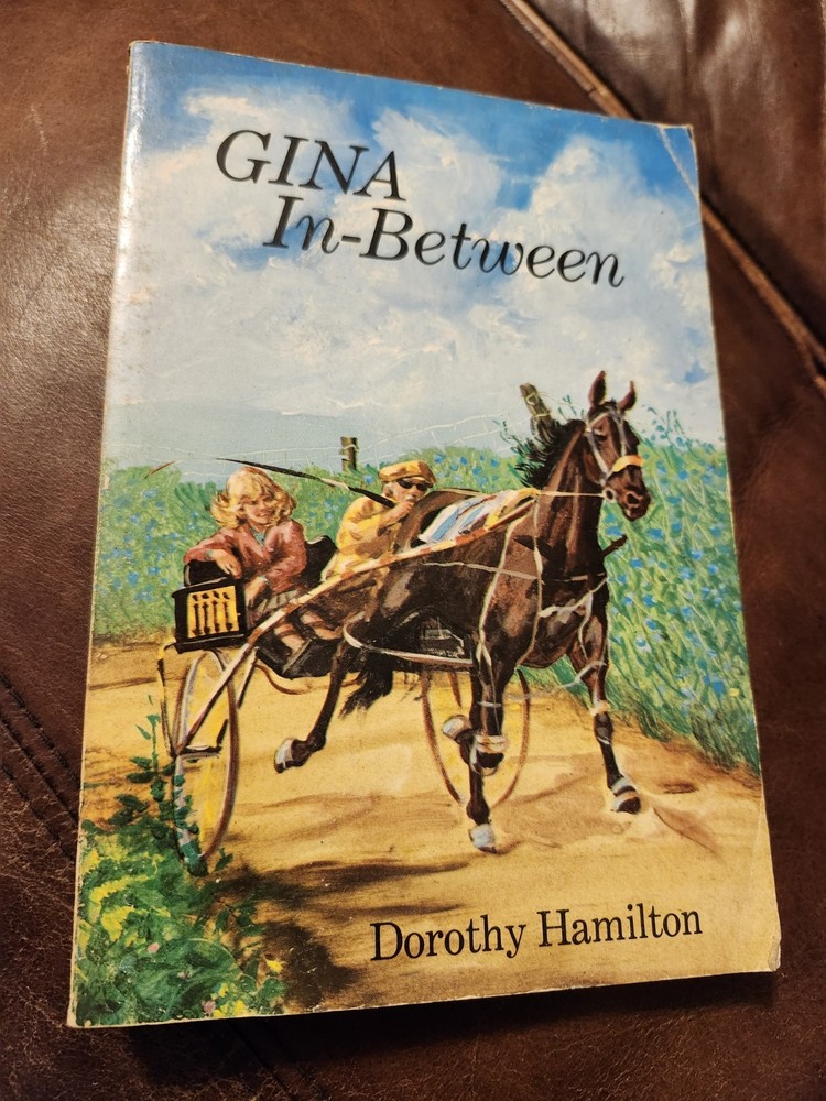 Gina In-Between, by Dorothy Hamilton, PB, 1982, Illustrated, Herald Press