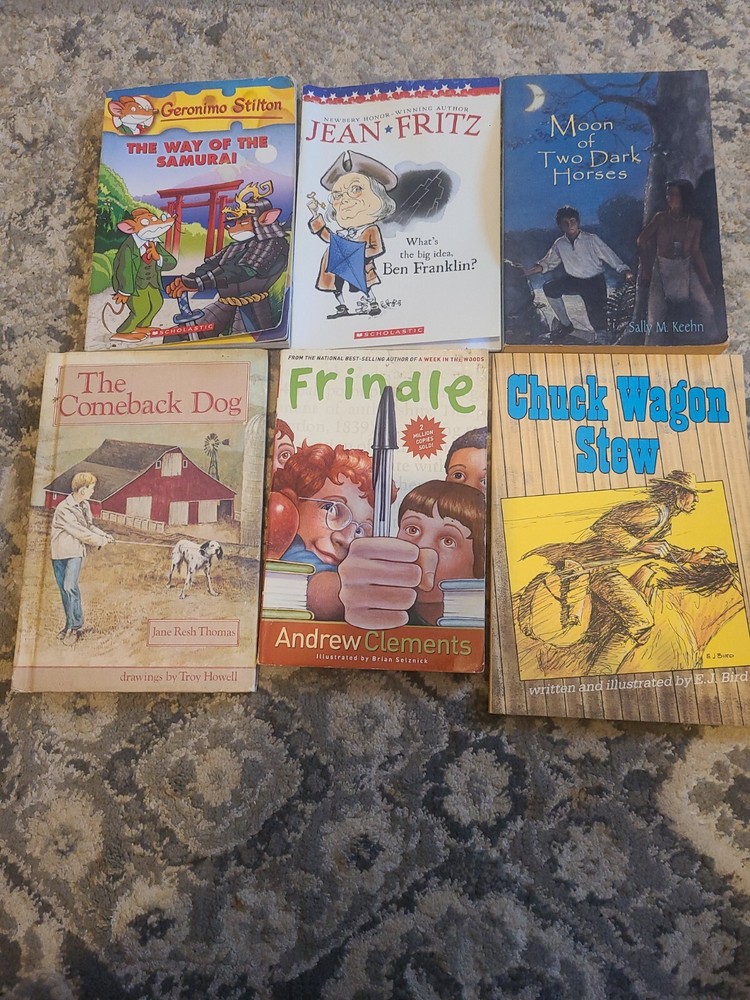 Mixed Children’s Books Lot of 6 GOOD CONDITION. Scholastic, Dell, E.J. Bird
