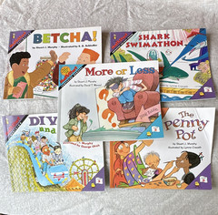 MathStart 5 Paperback Illustrated Math Books Set by Stuart J. Murphy (Betcha!)