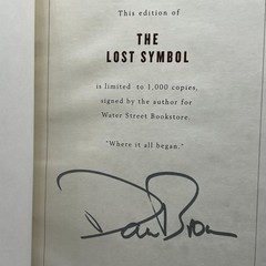 SIGNED The Lost Symbol by Dan Brown 1st Printing 1st Ed 2009 HCDJ Limited 1000